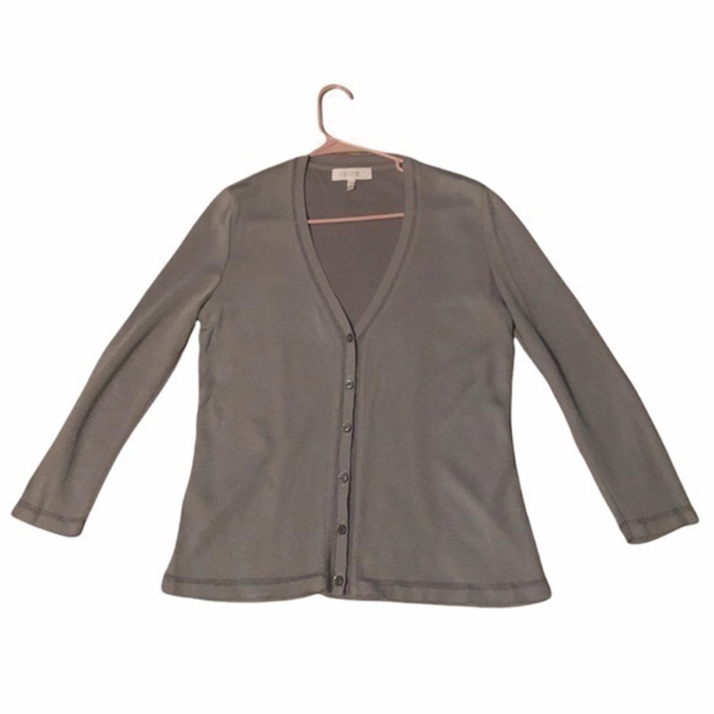 Escada gray cardigan sweater